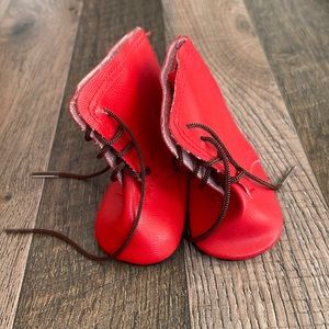 American girl doll red boots